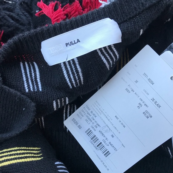 NWT ✨TOGA Pulla Fringe Knit Cardigan - Picture 5 of 5